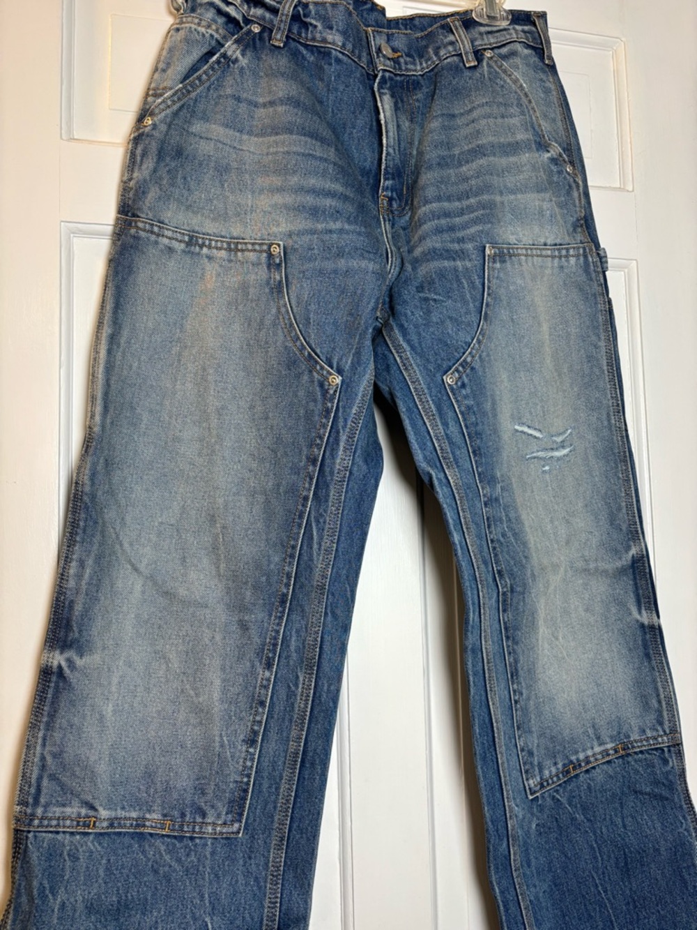Akimbo Club Carpenter Double Knee Distressed Jeans Men’s 30 x 32 - Picture 3 of 10